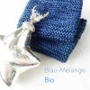Farbe: Blau-mel. bio Spültuch handgestrickt, zzgl. 2,-€