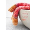 Farbe: Coral Bio Spültuch handgestrickt, zzgl. 2,-€