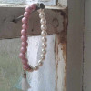 Farbe: Rosa-Perle Armband mit Quaste