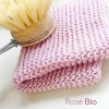 Farbe: Rose Bio Spültuch handgestrickt, zzgl. 2,-€