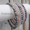 Farbe: Rosenquarz   Spiralarmband 7-reihig