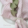 Farbe: Zartrosa Stoffserviette pflanzengefärbt